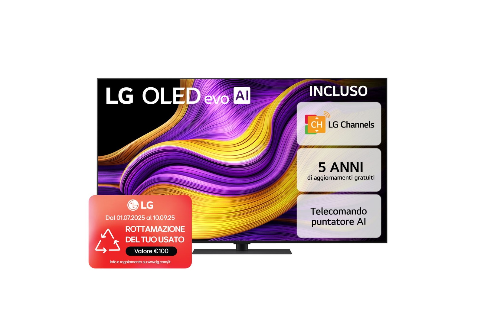 Vista frontale OLED65G56LS
